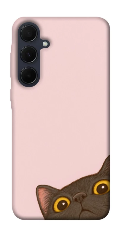 Чехол на Samsung Galaxy A35 Peeping cat фото 1 из 1