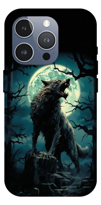 Чохол на Apple iPhone 16 Pro Max Вовк під місяцем фото 1 з 1