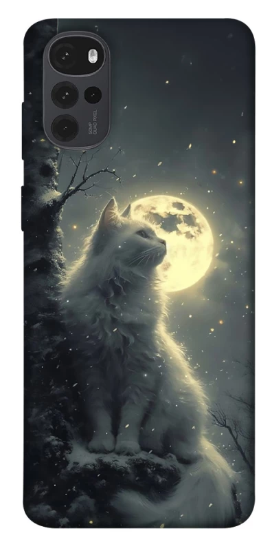 Чохол на Motorola Moto G22 Кіт під місяцем фото 1 з 1