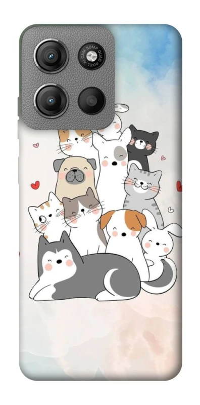 Чохол на Motorola Moto G15 4G Funny Pets ver.2 фото 1 з 1