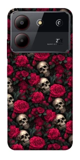 Чохол на ZTE Blade A54 4G Черепа та рози фото 1 з 1