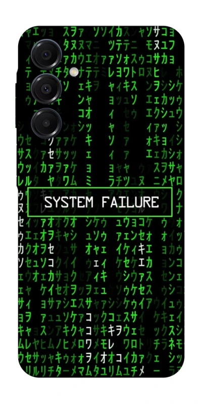 Чохол на Samsung Galaxy A16 4G/5G Matrix system failure фото 1 Чохол на Samsung Galaxy A16 4G/5G Matrix system failure фото 1 з 1
