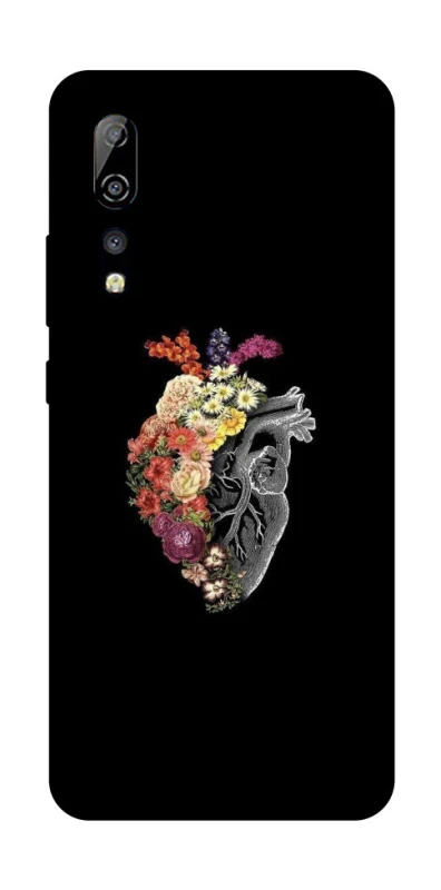 Чохол на ZTE Axon 10 Pro Heart with flowers фото 1 з 1