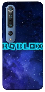 Чехол на Xiaomi Mi 10 / Mi 10 Pro Roblox Space Logo Blue фото 1 из 1
