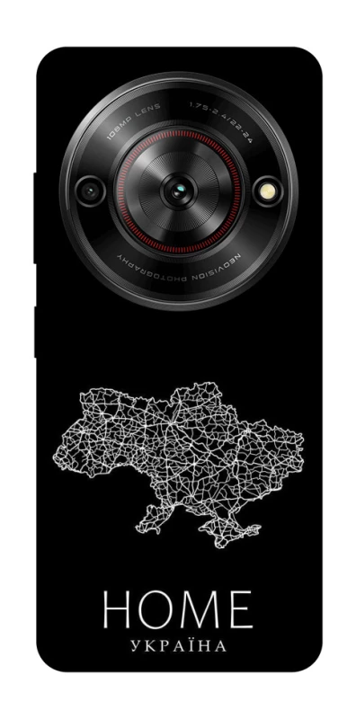 Чехол на ZTE Nubia Focus Ukraine black map фото 1 из 1