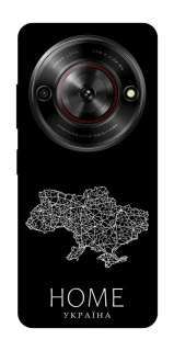 Чехол на ZTE Nubia Focus Ukraine black map фото 1 из 1