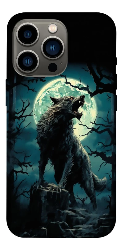 Чохол на Apple iPhone 13 Pro (6.1") Вовк під місяцем фото 1 з 1