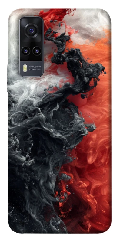 Чехол на Vivo Y31 Black and Red фото 1 из 1