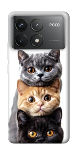 Чохол на Xiaomi Poco F6 Pro Гарні котики фото 1 з 1