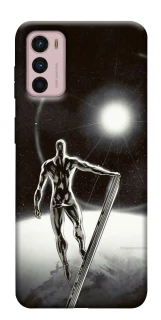 Чехол на Motorola Moto G42 Серебряный сёрфер фото 1 из 1