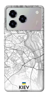 Чохол на ZTE Blade A76 Kiev white map фото 1 з 1