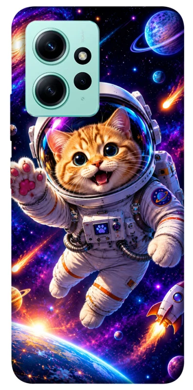 Чехол на Xiaomi Redmi Note 12 4G Space Cat фото 1 из 1