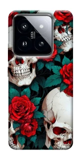 Чехол на Xiaomi 14 Pro skull and rose фото 1 из 1
