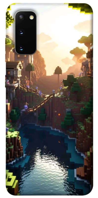 Чехол на Samsung Galaxy S20 Minecraft sunset фото 1 из 1