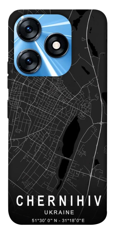 Чехол на TECNO Spark 10 Chernihiv map фото 1 из 1