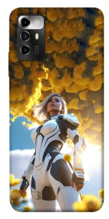 Чехол на ZTE Blade A72 Cyber space girl ver.3 фото 1 из 1