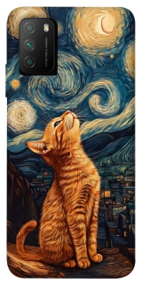 Чохол на Xiaomi Poco M3 van gogh cat фото 1 з 1