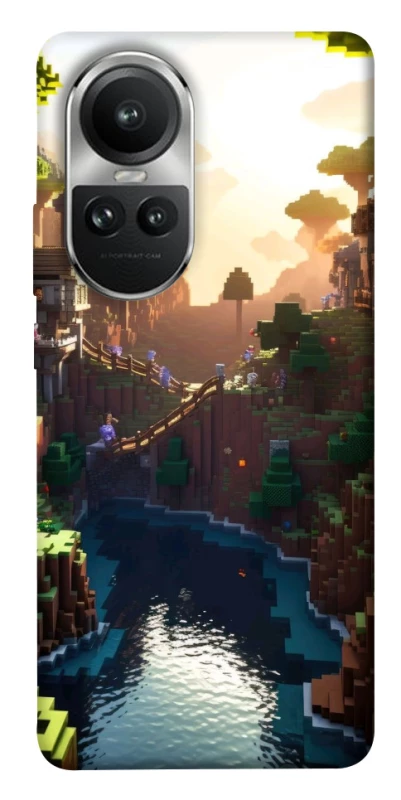 Чехол на Oppo Reno 10 Minecraft sunset фото 1 из 1