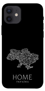 Чохол на Apple iPhone 12 (6.1") Ukraine black map фото 1 з 1