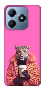 Чехол на Realme C63 Леопард с кофе фото 1 из 1