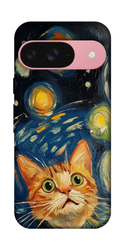 Чехол на Google Pixel 9 paint cat фото 1 из 1