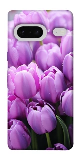 Чехол на Google Pixel 7 Фиолетовые тюльпаны фото 1 из 1