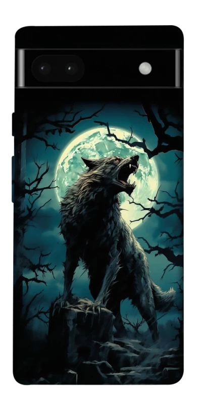 Чехол на Google Pixel 6a Волк под луной фото 1 из 1