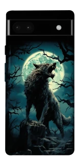 Чохол на Google Pixel 6a Вовк під місяцем фото 1 з 1