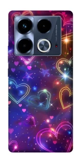 Чехол на Infinix Note 40 4G Drawn hearts фото 1 из 1