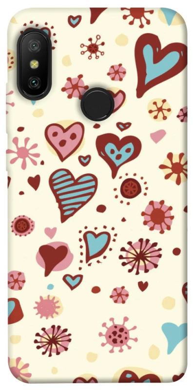 Чохол на Xiaomi Mi A2 Lite / Xiaomi Redmi 6 Pro Pretty hearts фото 1 з 1