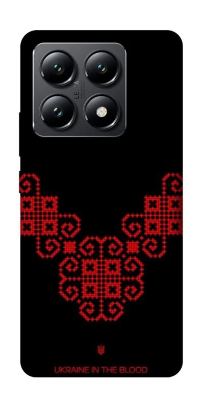 Чохол на Xiaomi 14T Чорно-червона вишиванка фото 1 з 1