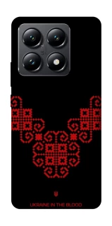 Чохол на Xiaomi 14T Чорно-червона вишиванка фото 1 з 1