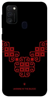 Чохол на Samsung Galaxy M21 Чорно-червона вишиванка фото 1 з 1