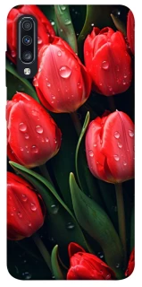 Чохол на Samsung Galaxy A70 (A705F) Червоні тюльпани фото 1 Чохол на Samsung Galaxy A70 (A705F) Червоні тюльпани фото 1 з 1
