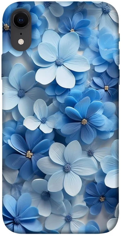 Чехол на Apple iPhone XR (6.1") Синие цветы фото 1 из 1
