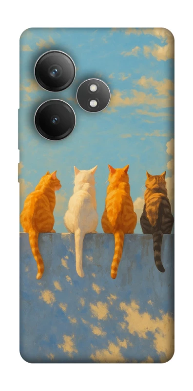 Чехол на Realme GT Neo 6 SE cats on wall фото 1 Чехол на Realme GT Neo 6 SE cats on wall фото 1 из 1