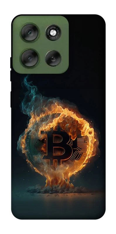 Чохол на Motorola Moto G56 5G Fire Bitcoin фото 1 з 1