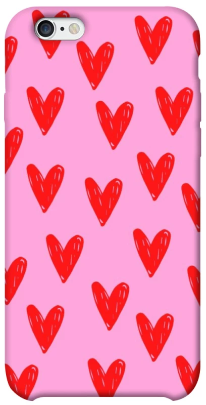 Чехол на Apple iPhone 6/6s (4.7") Red hearts 2 фото 1 из 1