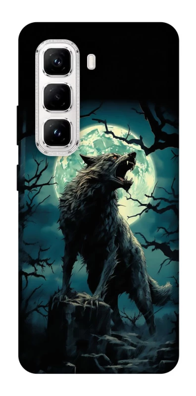 Чехол на Infinix Hot 50 Pro Волк под луной фото 1 из 1