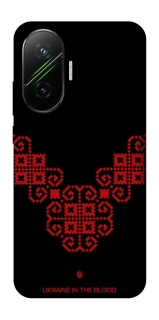 Чехол на Xiaomi Poco F7 Черно-красная вышиванка фото 1 из 1