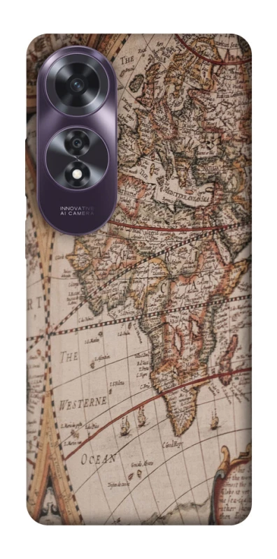 Чехол на Oppo A60 Карта путешествий фото 1 из 1