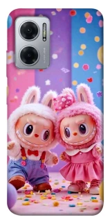 Чохол на Xiaomi Redmi Note 11E Labubu twins ver.3 фото 1 Чохол на Xiaomi Redmi Note 11E Labubu twins ver.3 фото 1 з 1