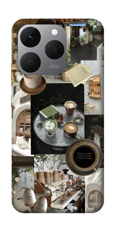 Чохол на Realme 15T Coffee collage ver.4 фото 1 з 1