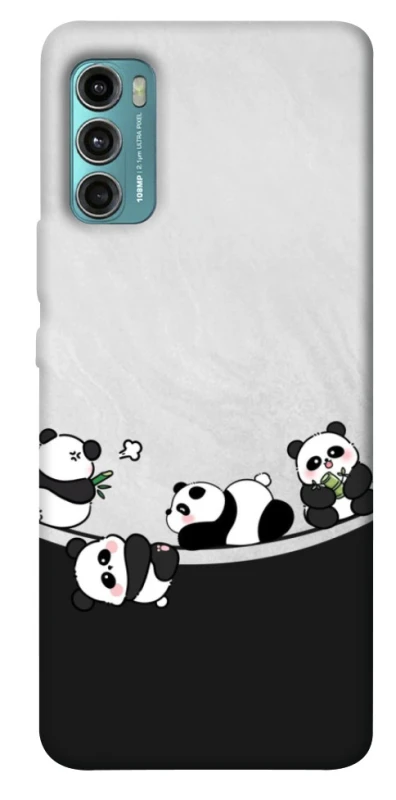 Чохол на Motorola Moto G60 Four pandas фото 1 з 1