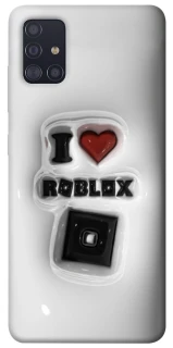 Чохол на Samsung Galaxy A51 I love Roblox фото 1 з 1