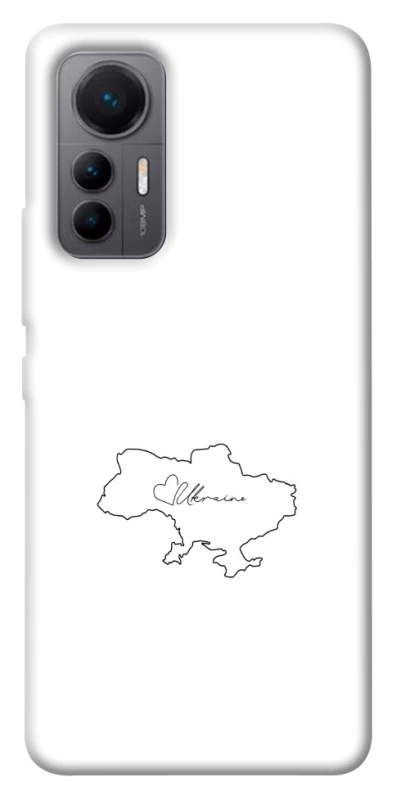 Чохол на Xiaomi 12 Lite Ukraine map фото 1 з 1