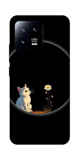 Чехол на Xiaomi 13 Cat and flower фото 1 из 1