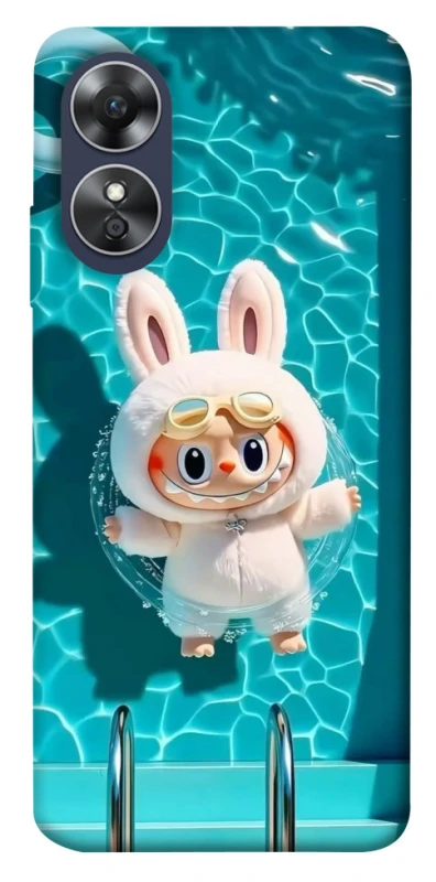 Чохол на Oppo A17 Labubu in the pool ver.2 фото 1 з 1