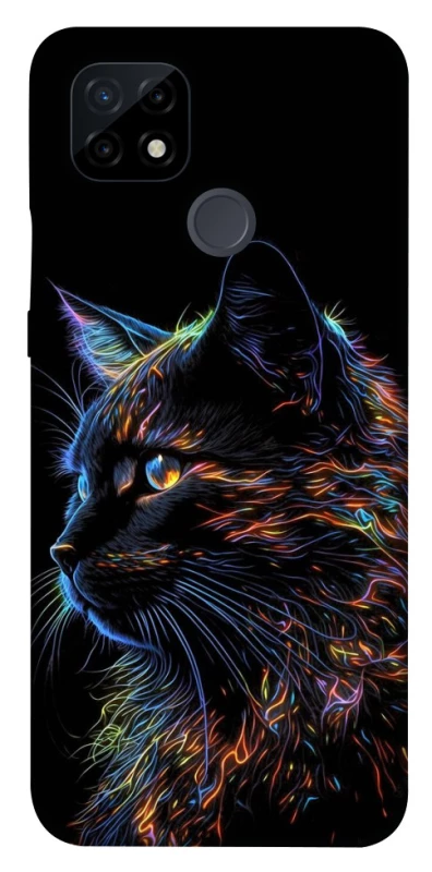 Чохол на Realme C21 Чорний кіт фото 1 з 1