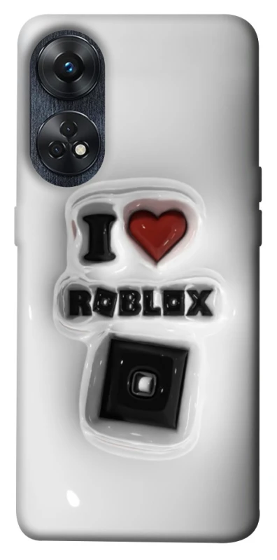 Чохол на Oppo Reno 8T 4G I love Roblox фото 1 з 1